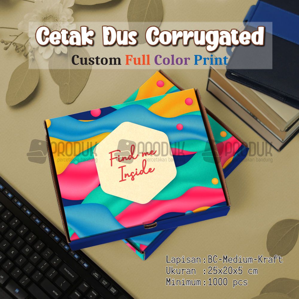 custom corrugated 25x20x5 cm FC