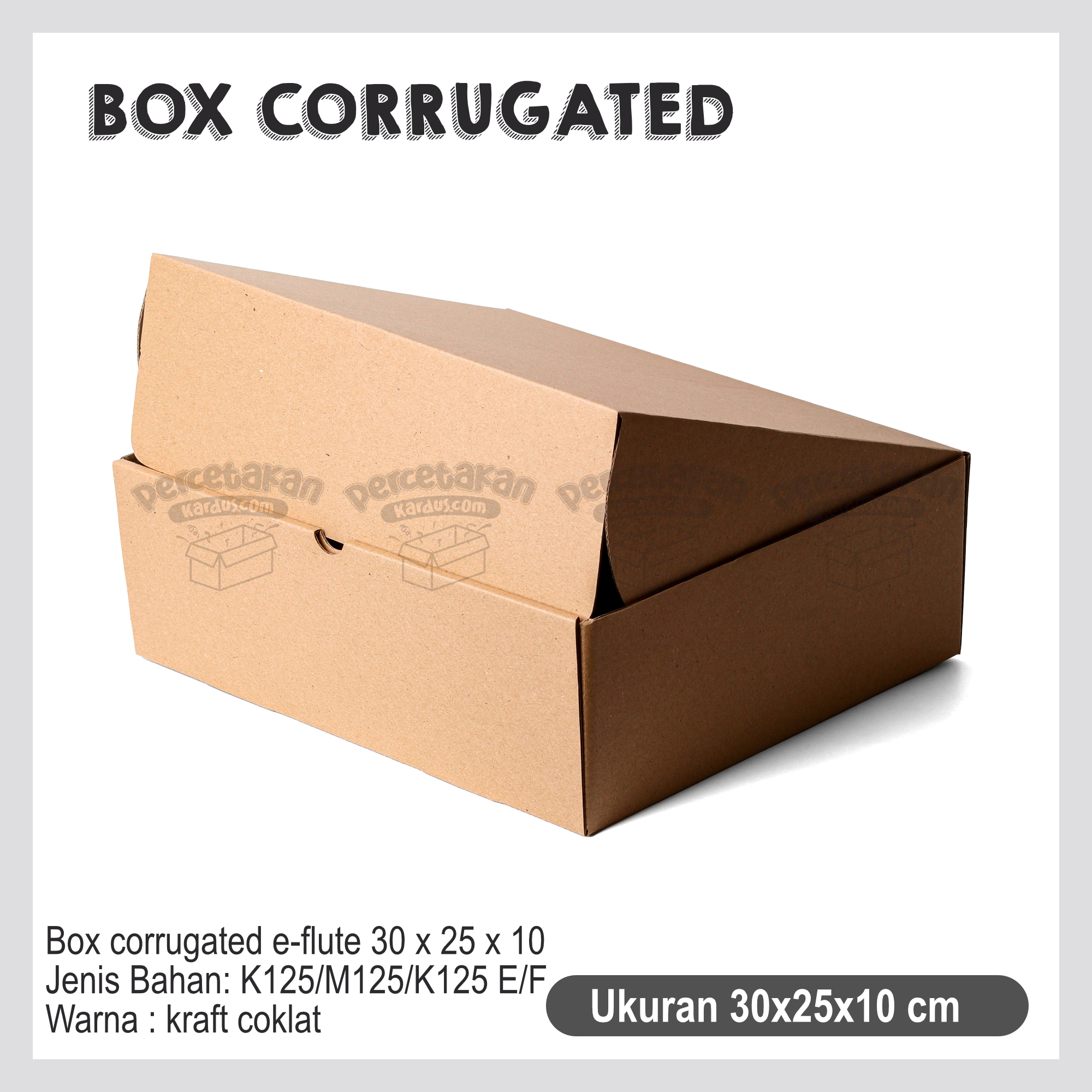 Box Corrugated 30x25x10 cm