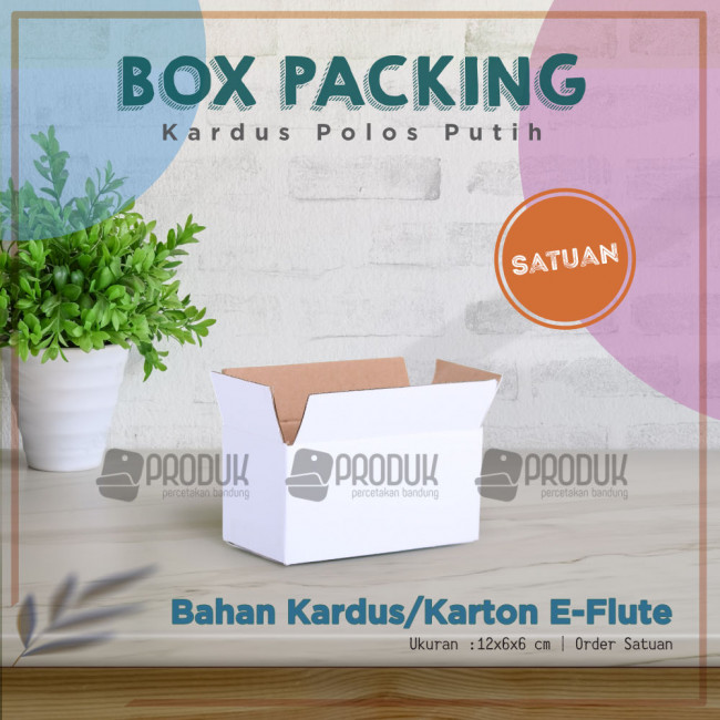 Corrugated lakban 12x6x6 putih