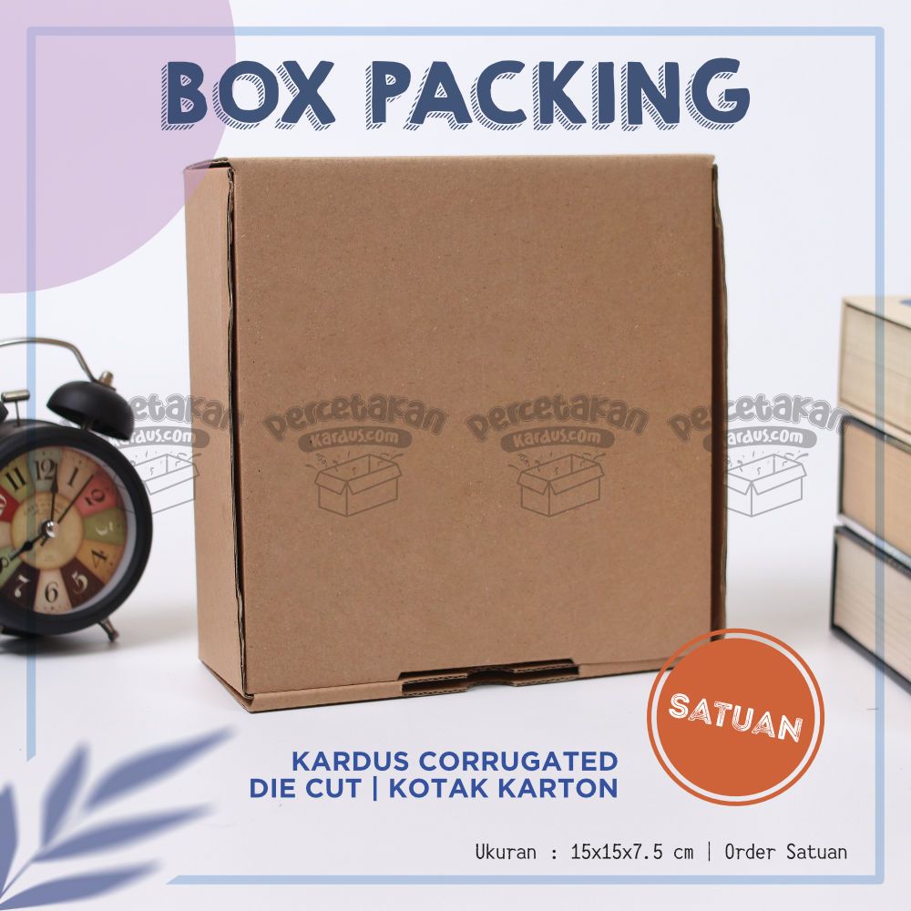 Box corrugated 15x15x7,5 cm