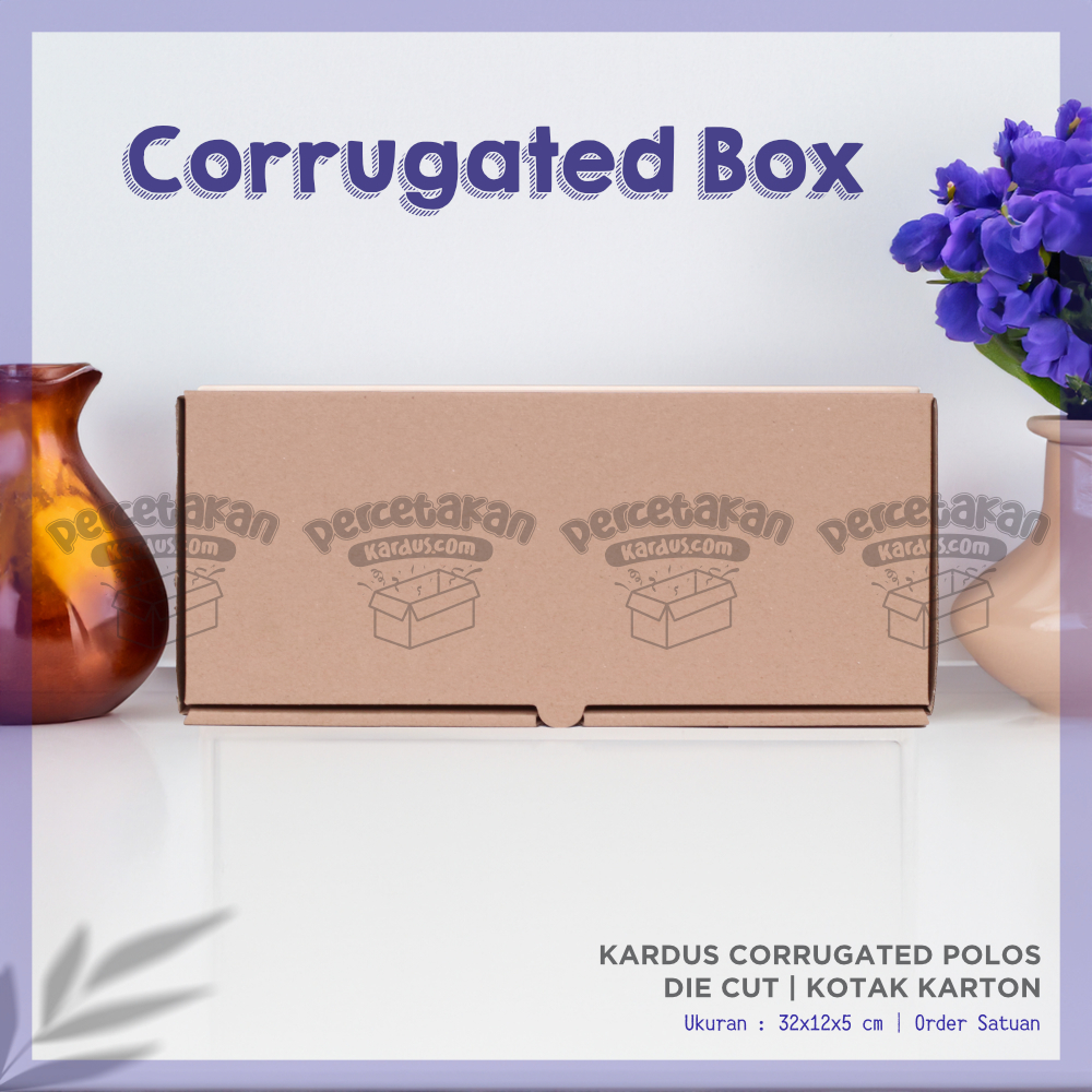 Box corrugated 32x12x5 cm