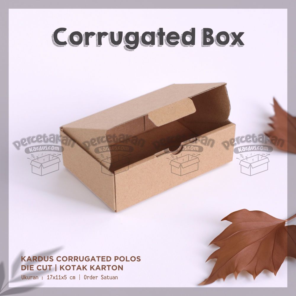 Box corrugated 17x11x5 cm