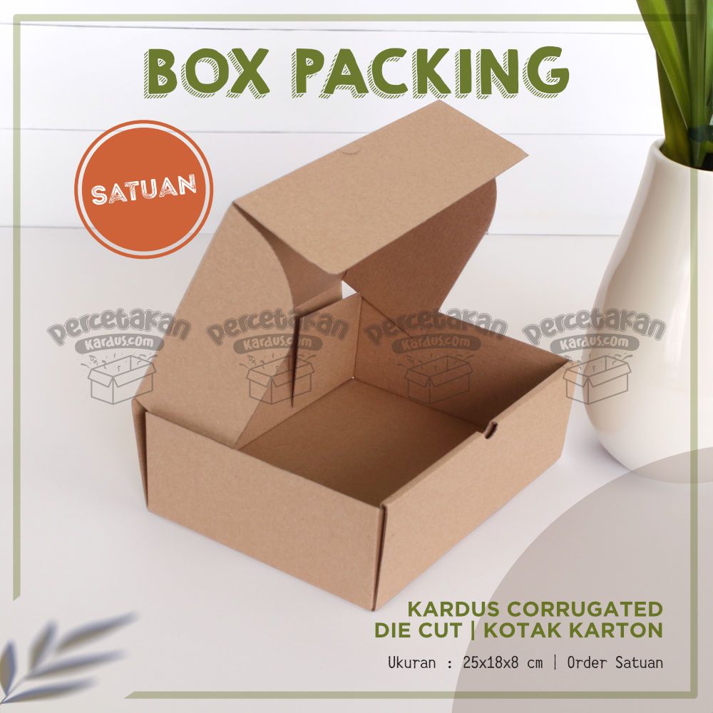Box corrugated 25x18x8 cm