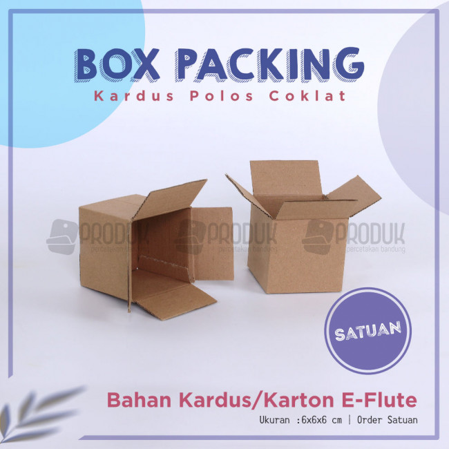 Corrugated lakban 6x6x6 cokelat