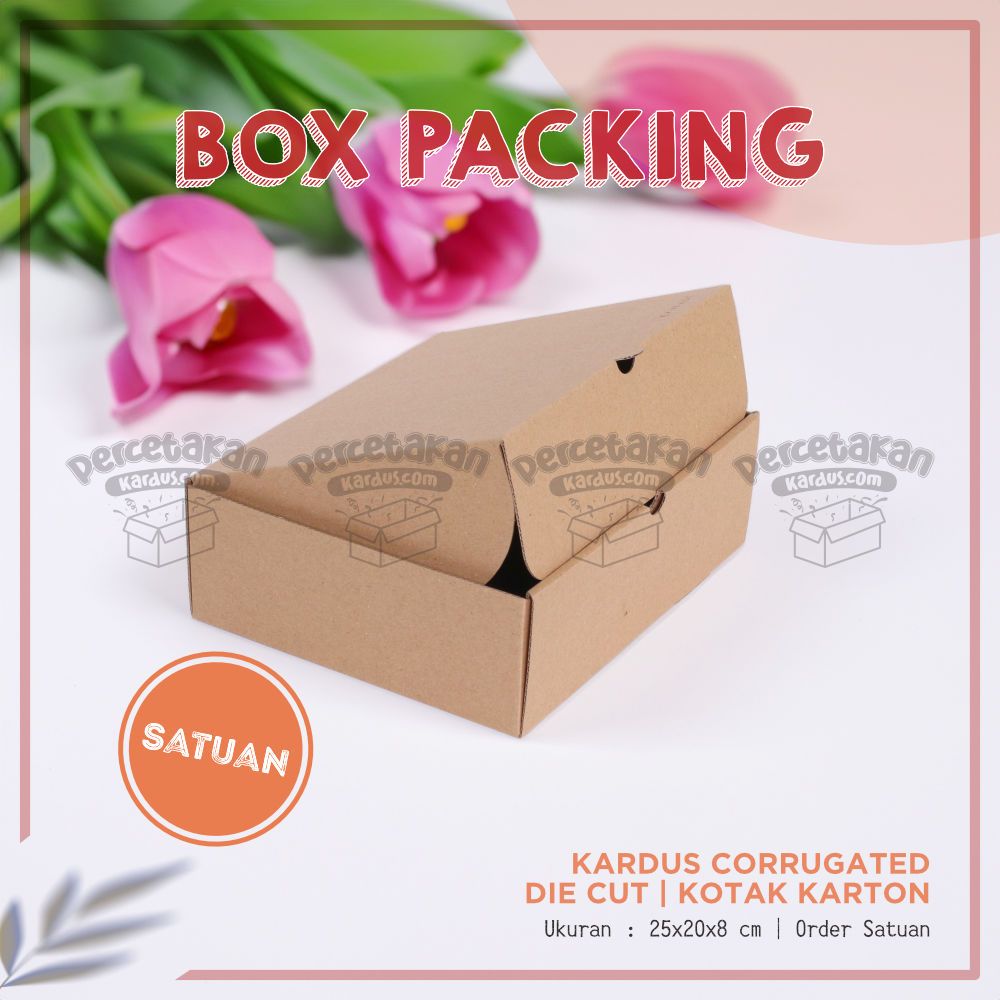 Box corrugated 25x20x5