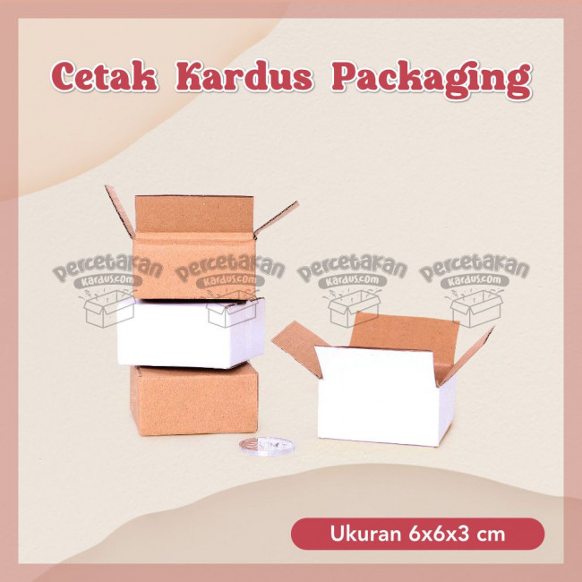 Corrugated lakban 6x6x3 cokelat