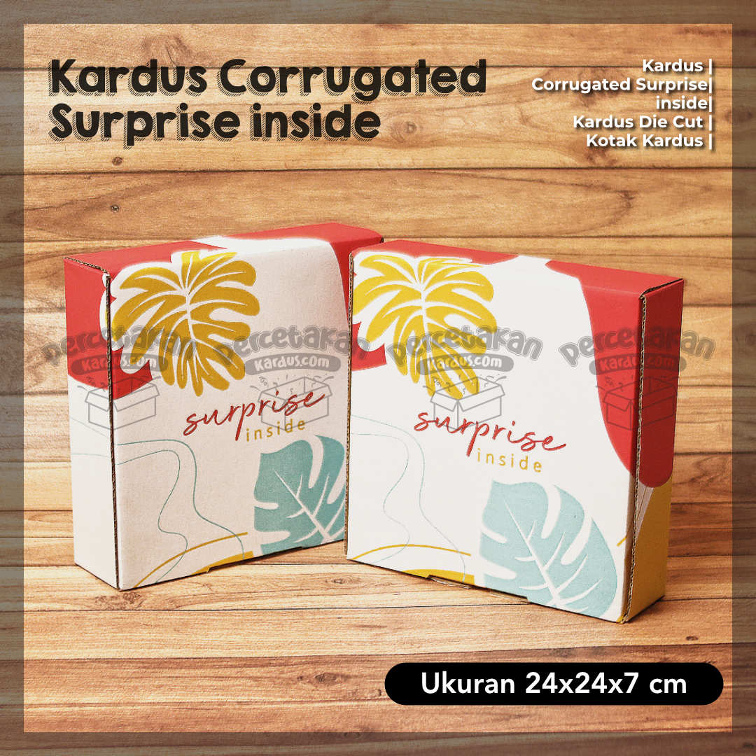 corrugated warna  24x24x7 surprise inside