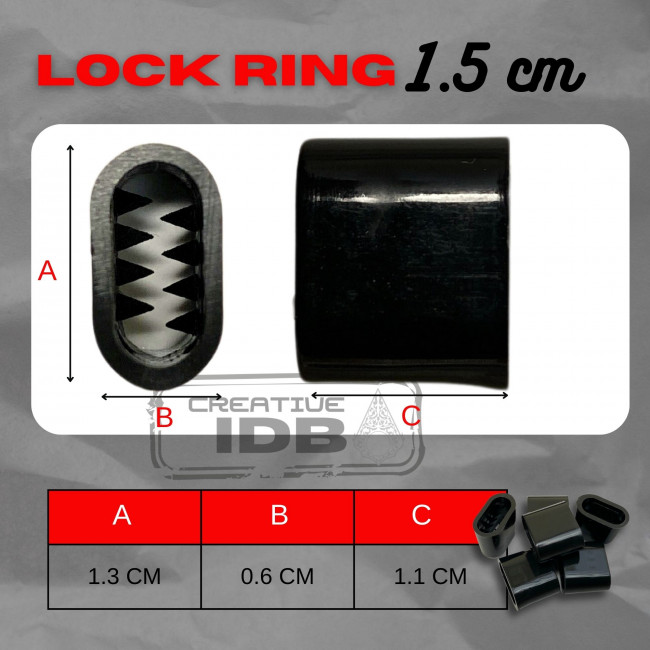 Lock Ring Pipih 1.5cm