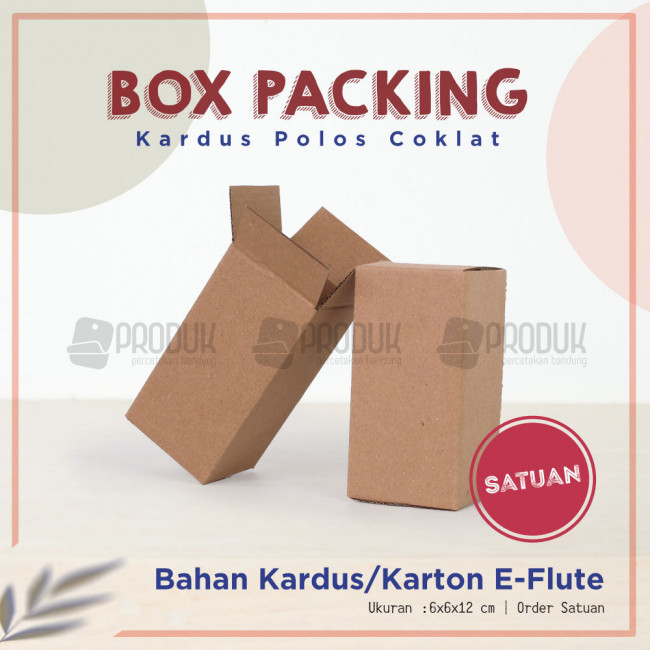 Corrugated lakban 6x6x12 cokelat