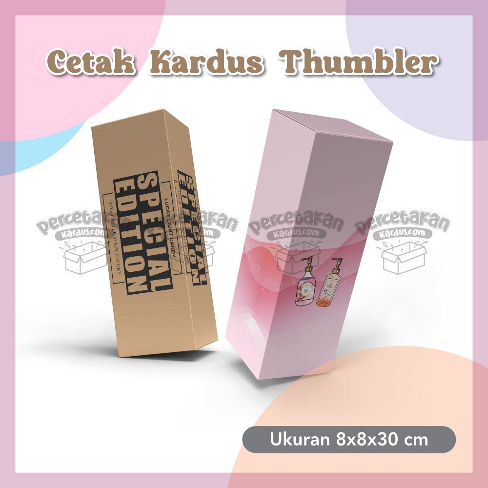 custom thumbler 8x8x30 cm FC