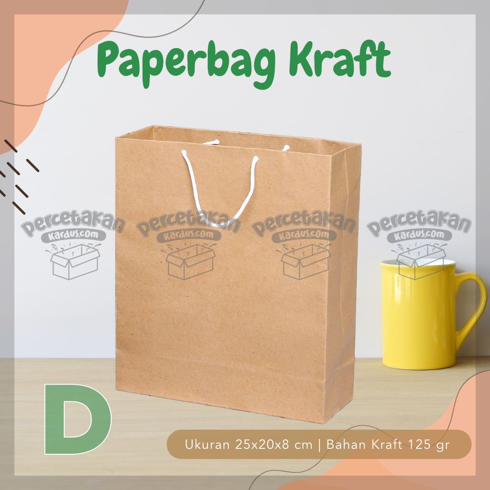 Paperbag Tali D 25X20X8