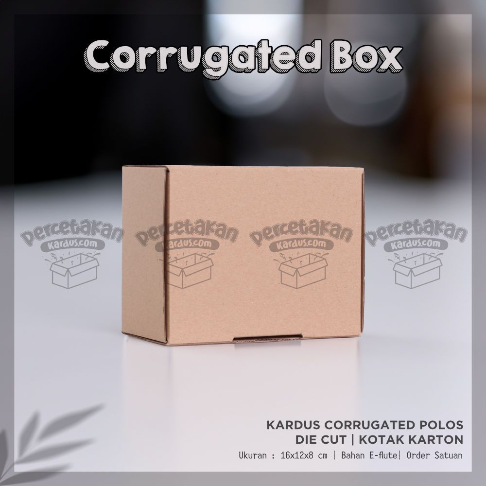 Box corrugated 16x12x8 cm