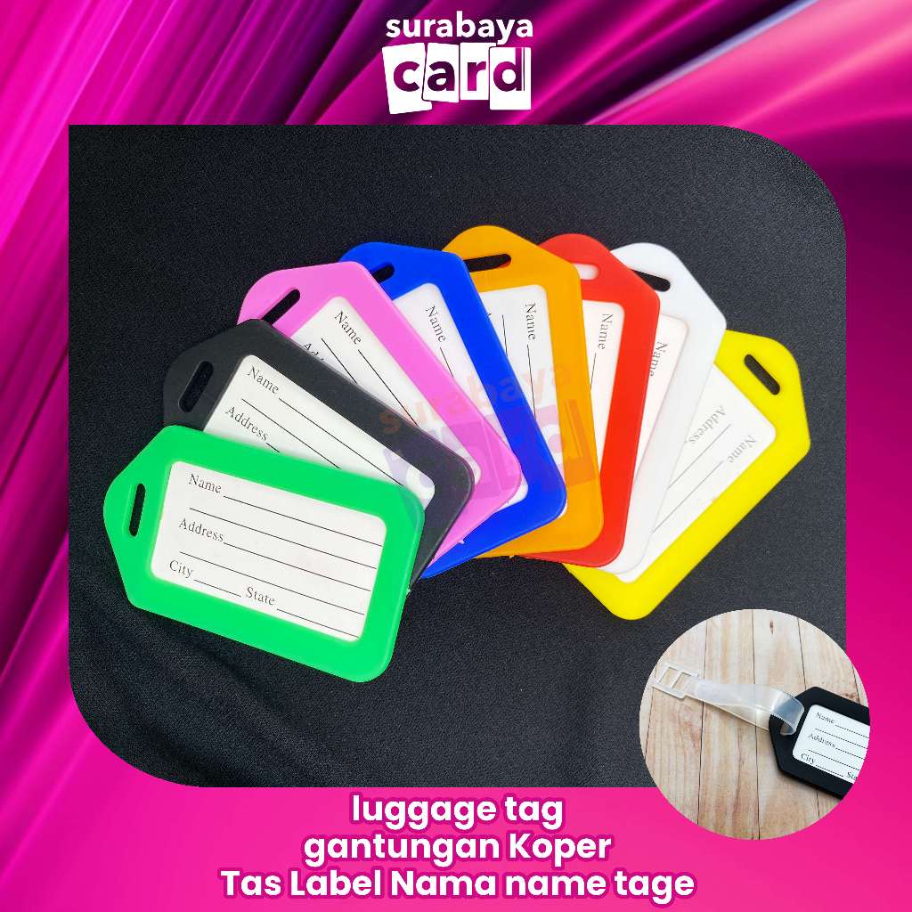 Frame lugagge name tag tas