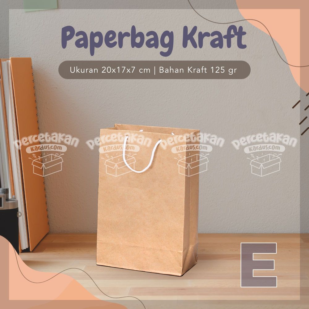 Paperbag tali E 20x17x7