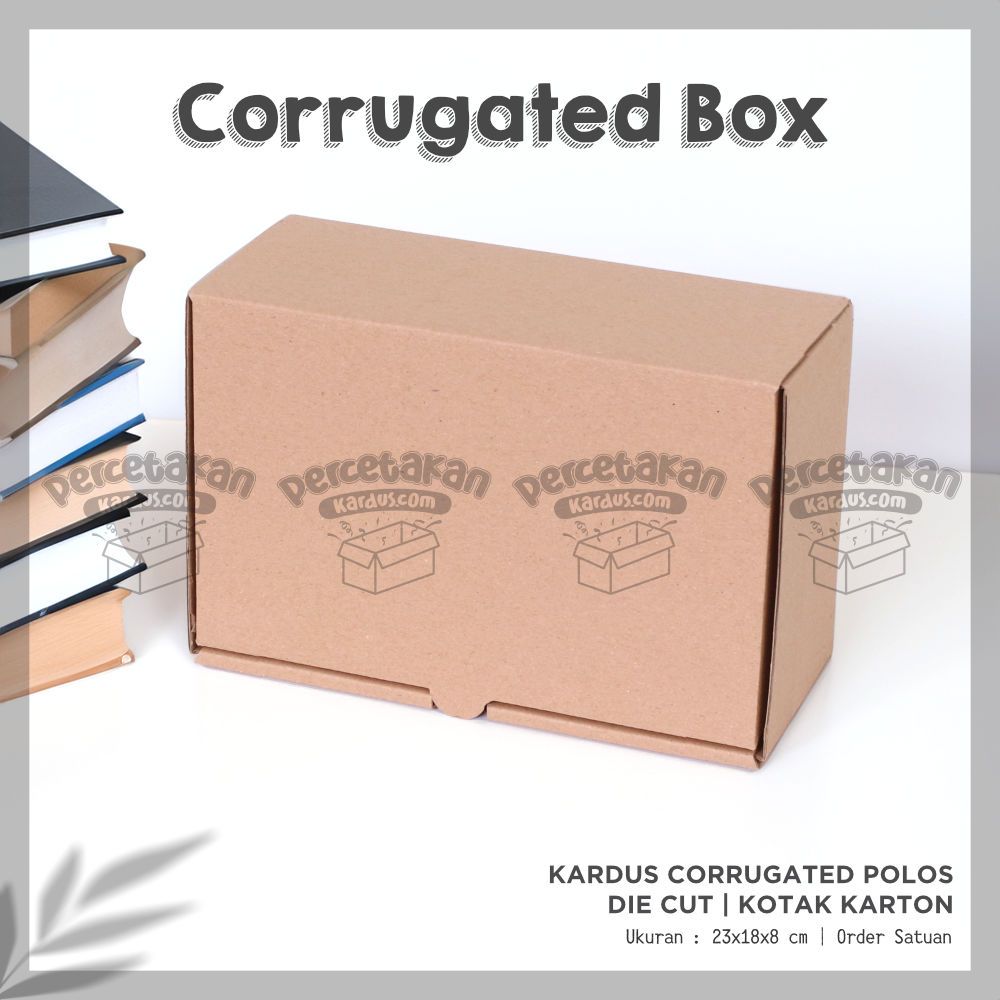 Box corrugated 23x18x8 cm