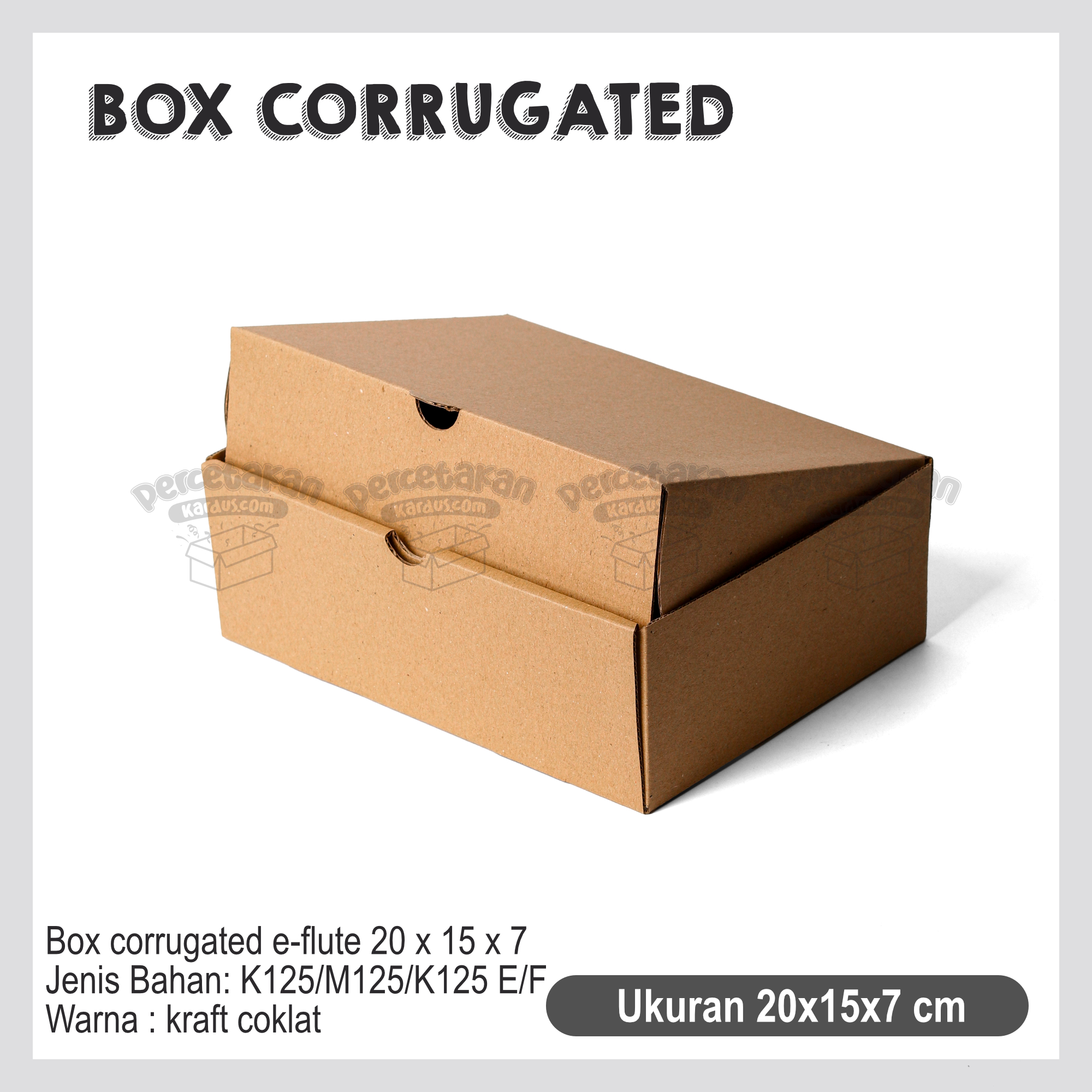 Box Corrugated 20x15x7 cm