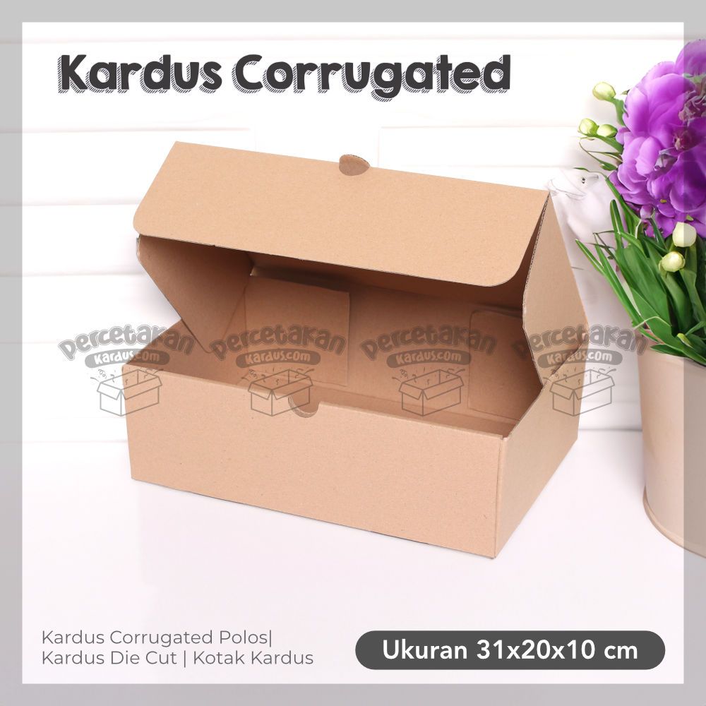 Box corrugated 31x20x10 cm