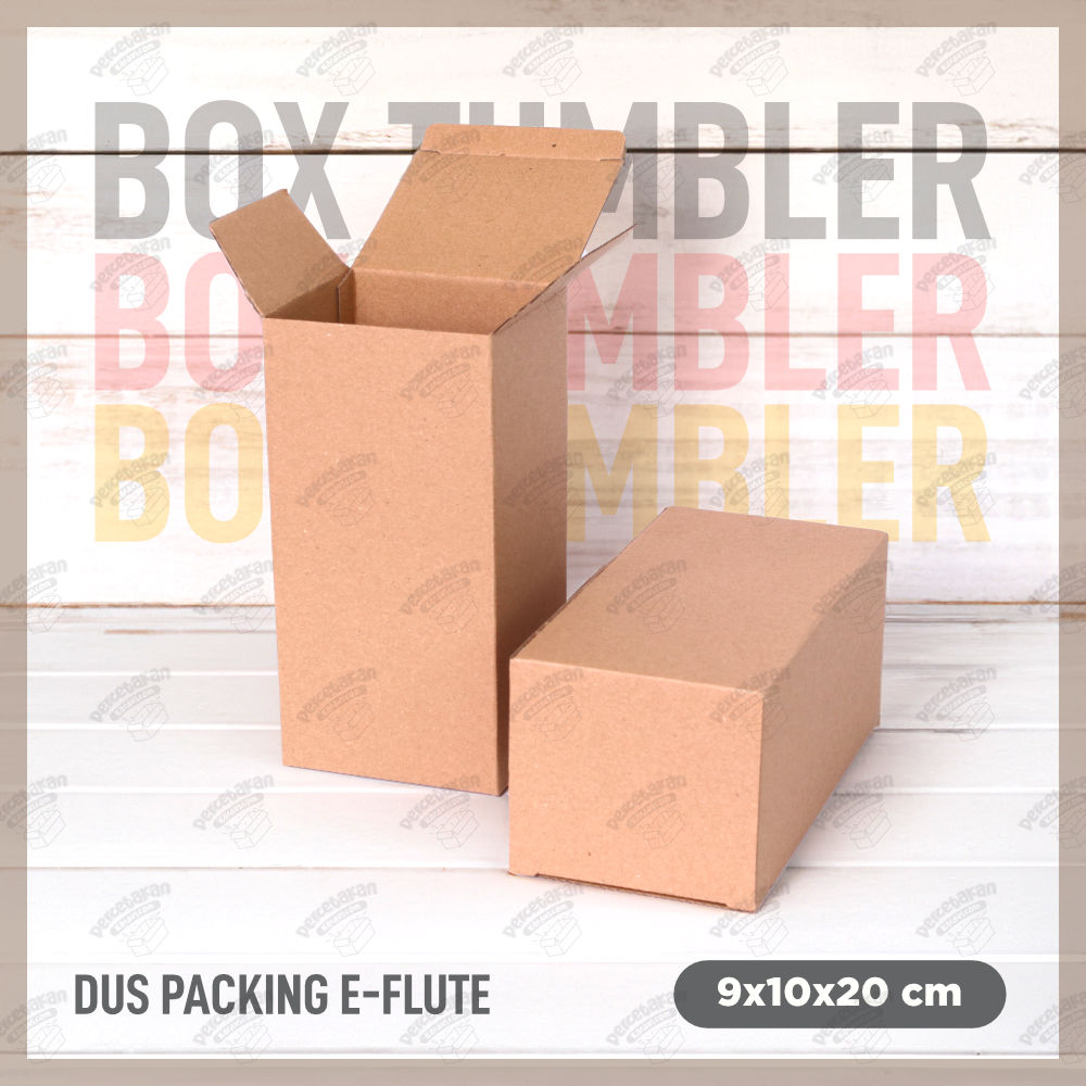 Box corrugated tumbler 9x10x20 cm