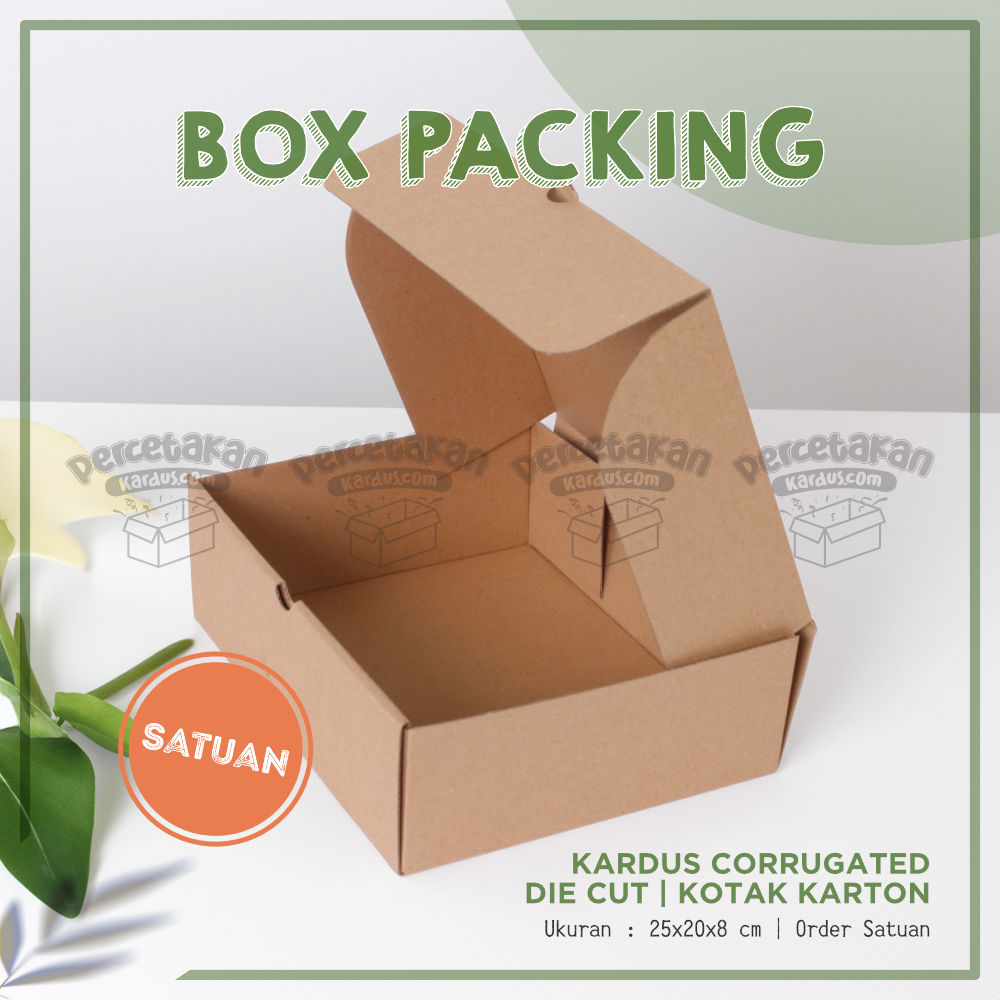 Box corrugated 25x20x8 cm