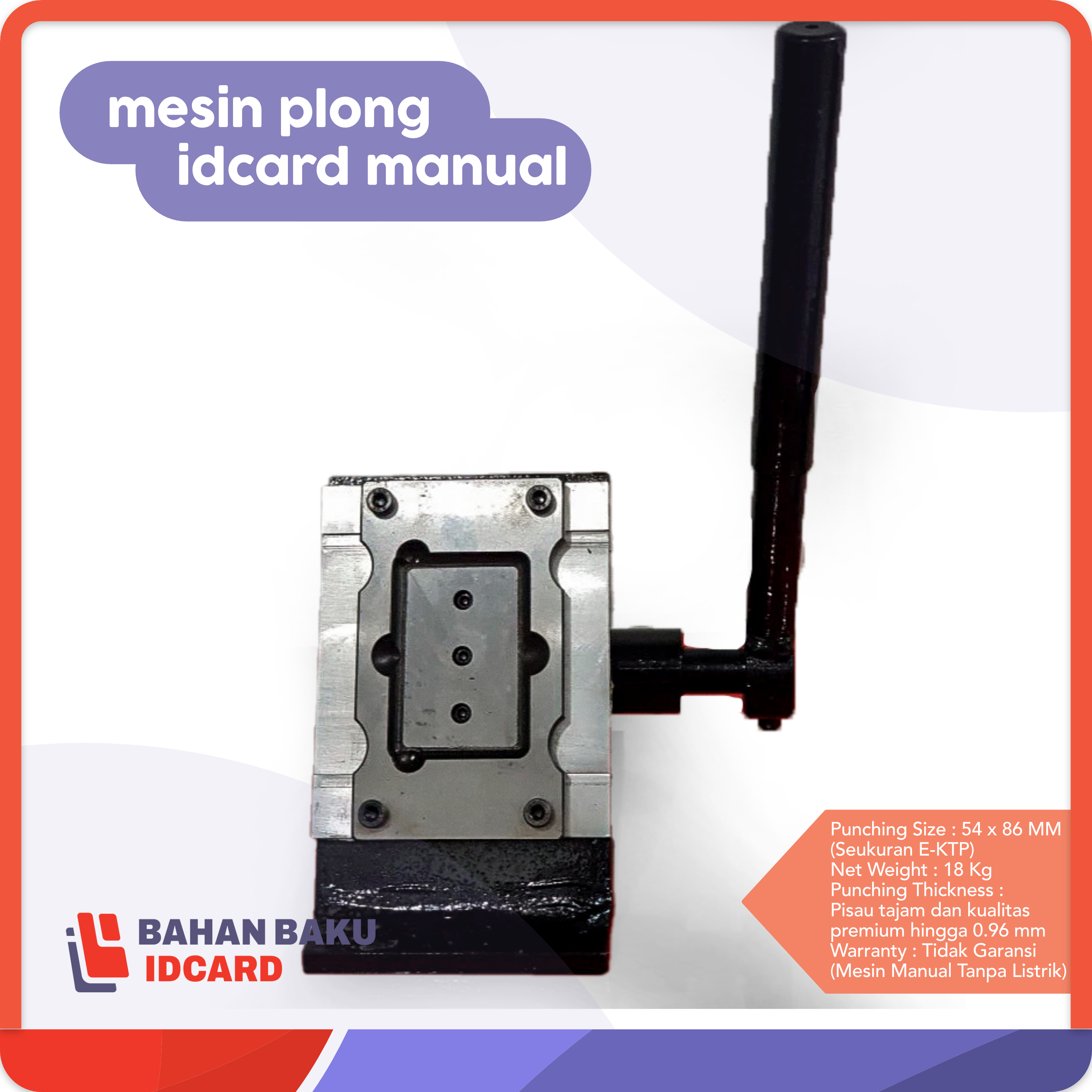 Plong Card Baja (Pabrik Lokal)