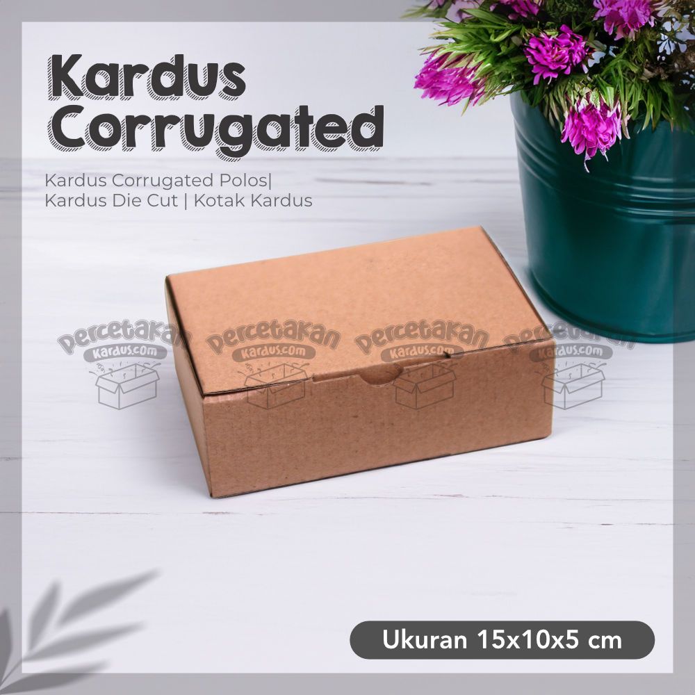 Box corrugated 15x10x5 cm