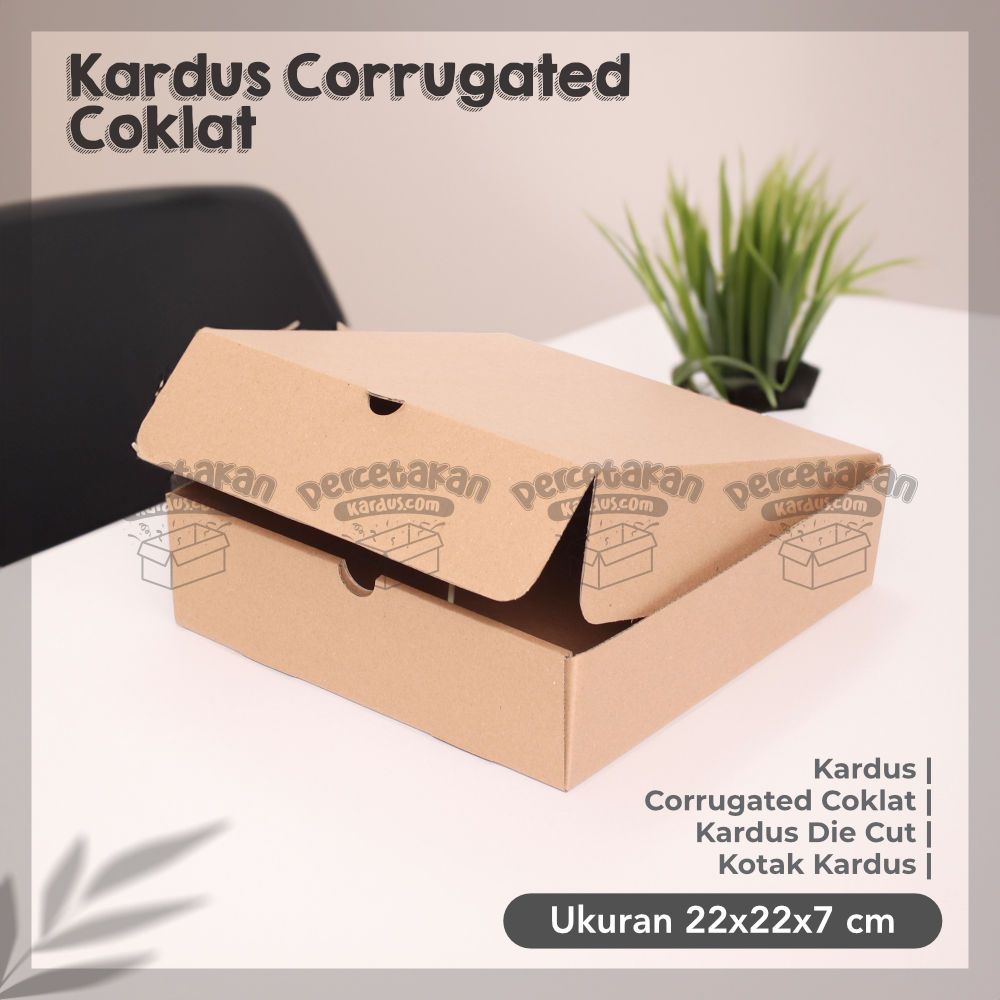 Box corrugated 22x22x7