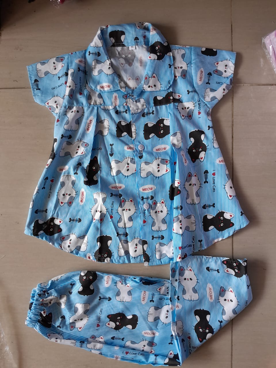 MEOW CATS BLUE