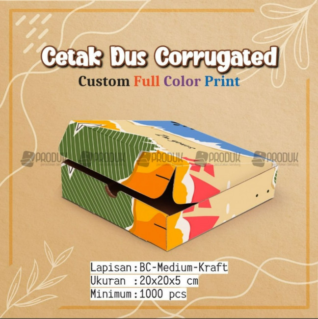 custom corrugated 20x20x5 cm FC
