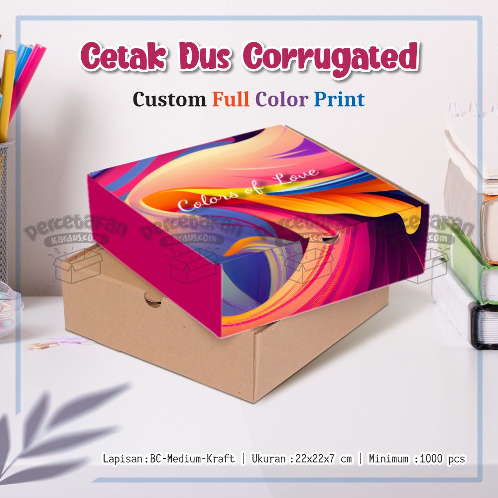 custom corrugated 22x22x7 cm FC
