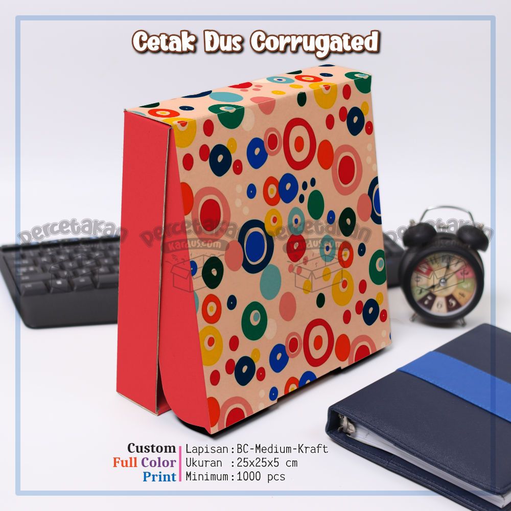 custom corrugated 25x25x5 cm FC