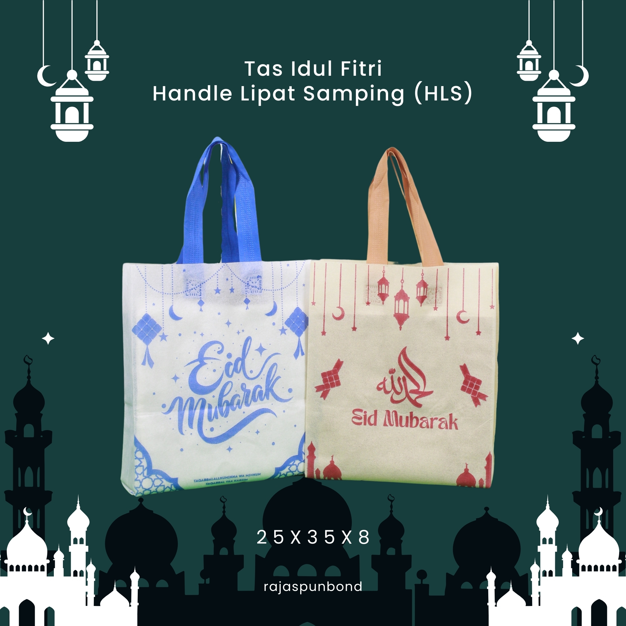 HLS IDUL FITRI 25x35 EID MUBAROK CM