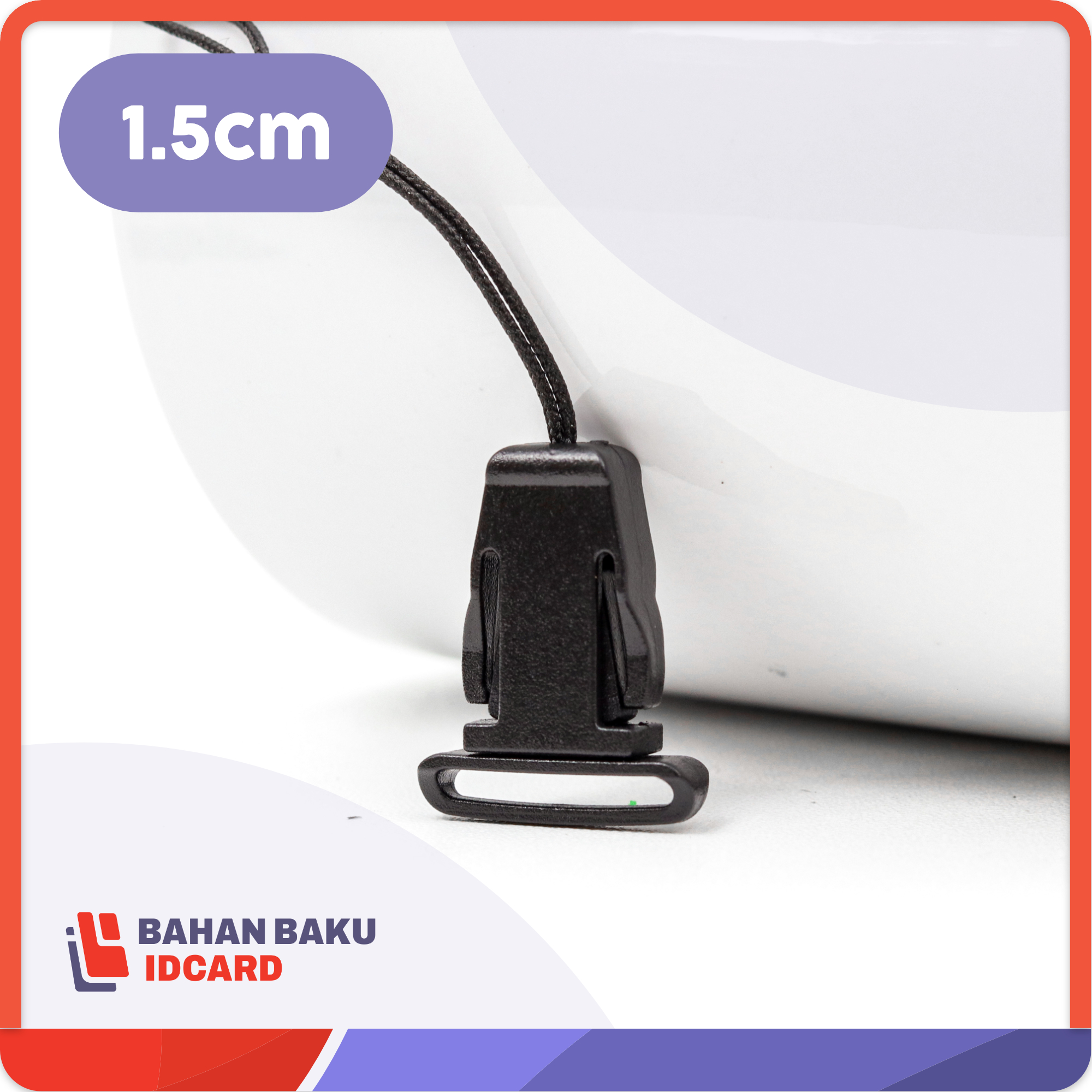 lanyard strap pipih 1,5 cm