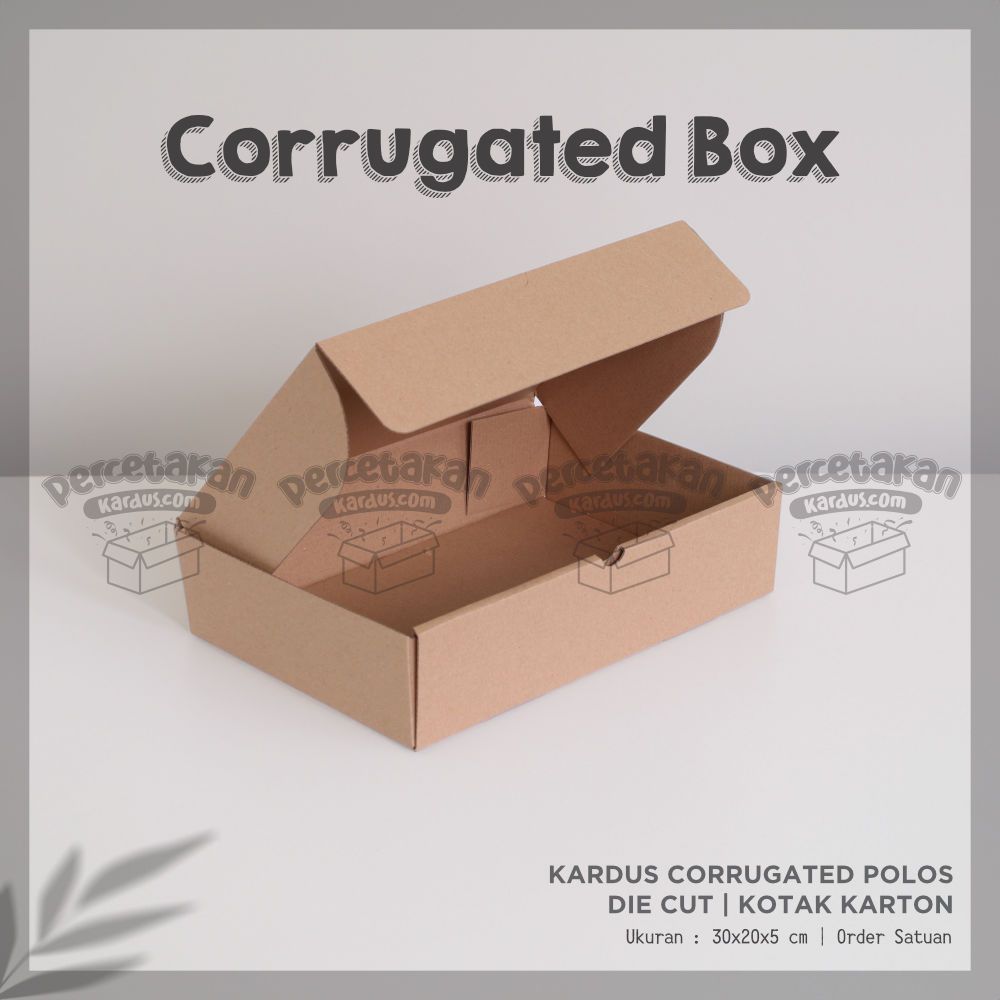 Box corrugated 30x20x5 cm