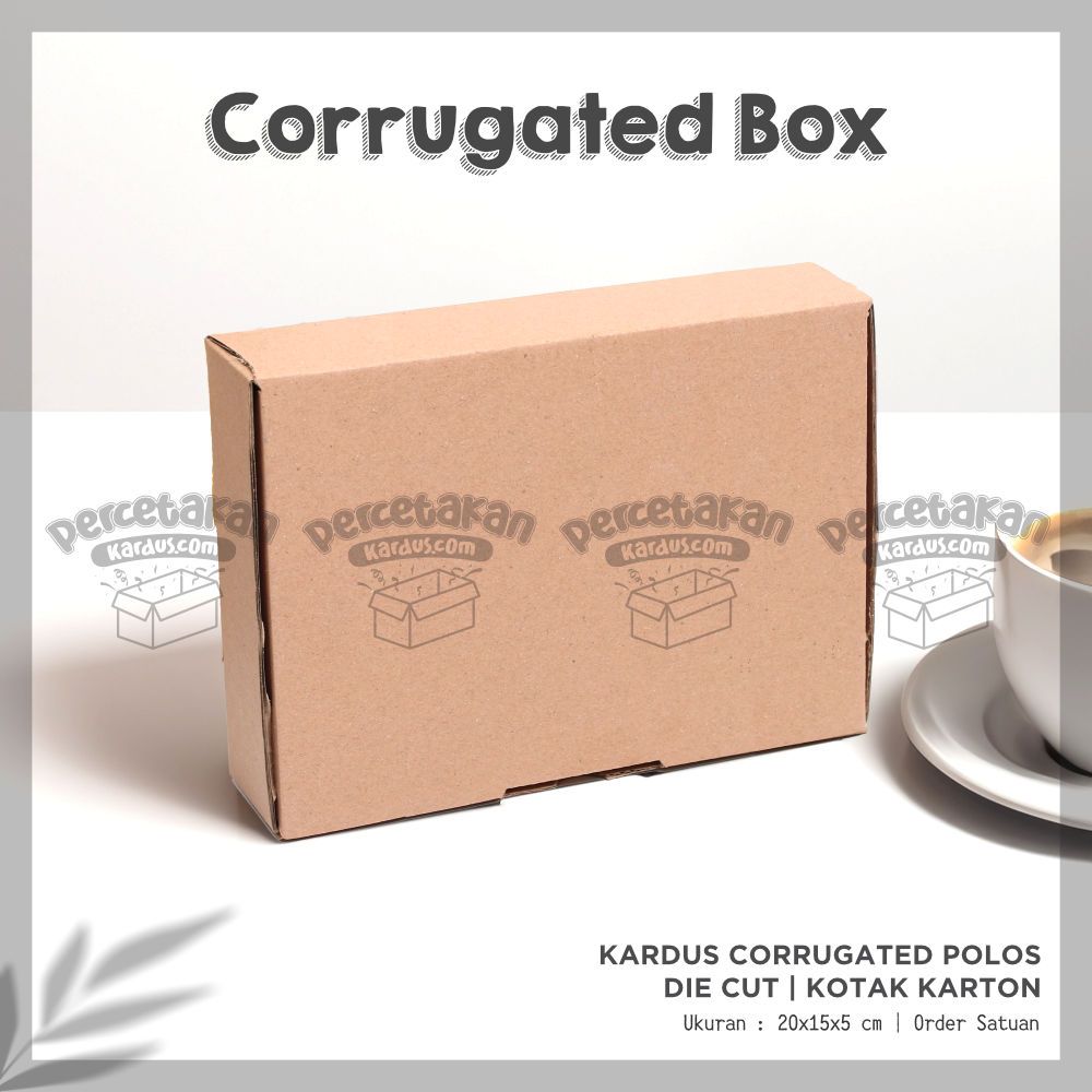Box corrugated 20x15x5 cm