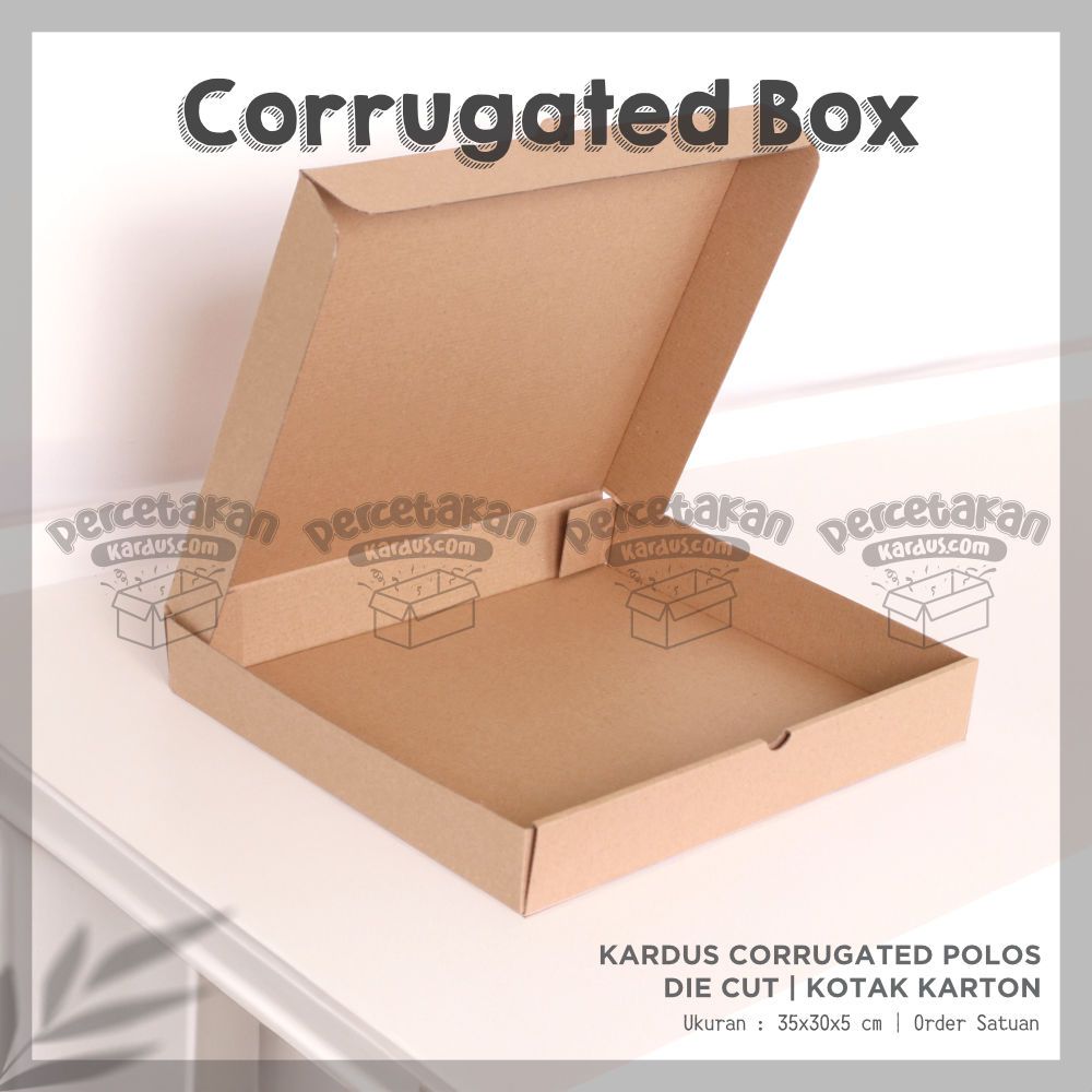 Box corrugated 35x30x5 cm