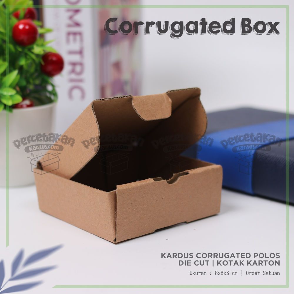 Box corrugated 8x8x3