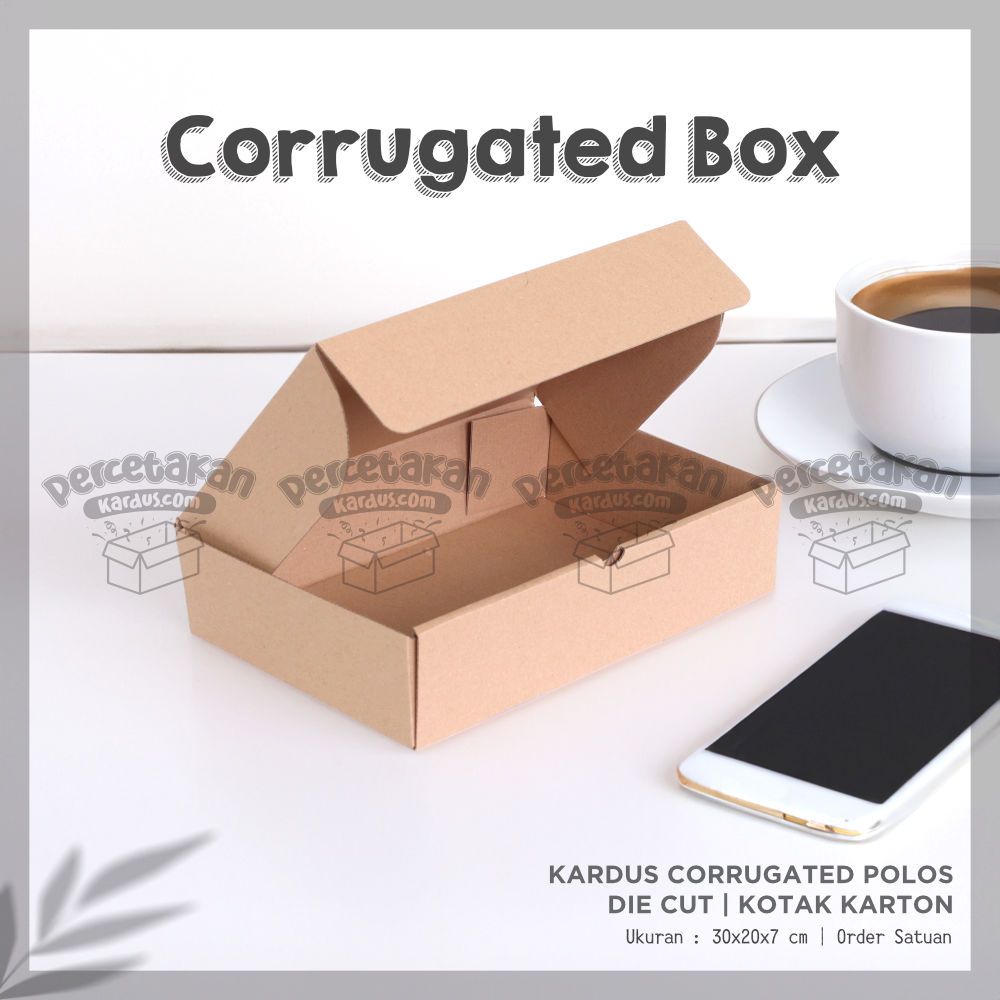 Box corrugated 30x20x7 cm
