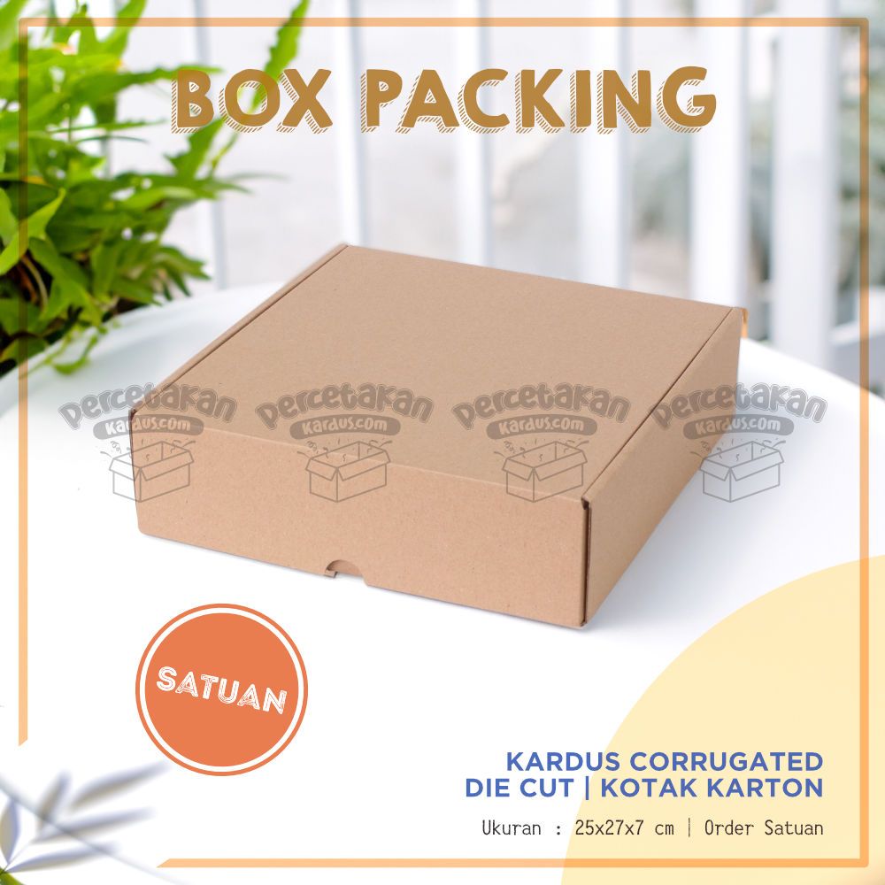 Box corrugated 25x26x7 cm