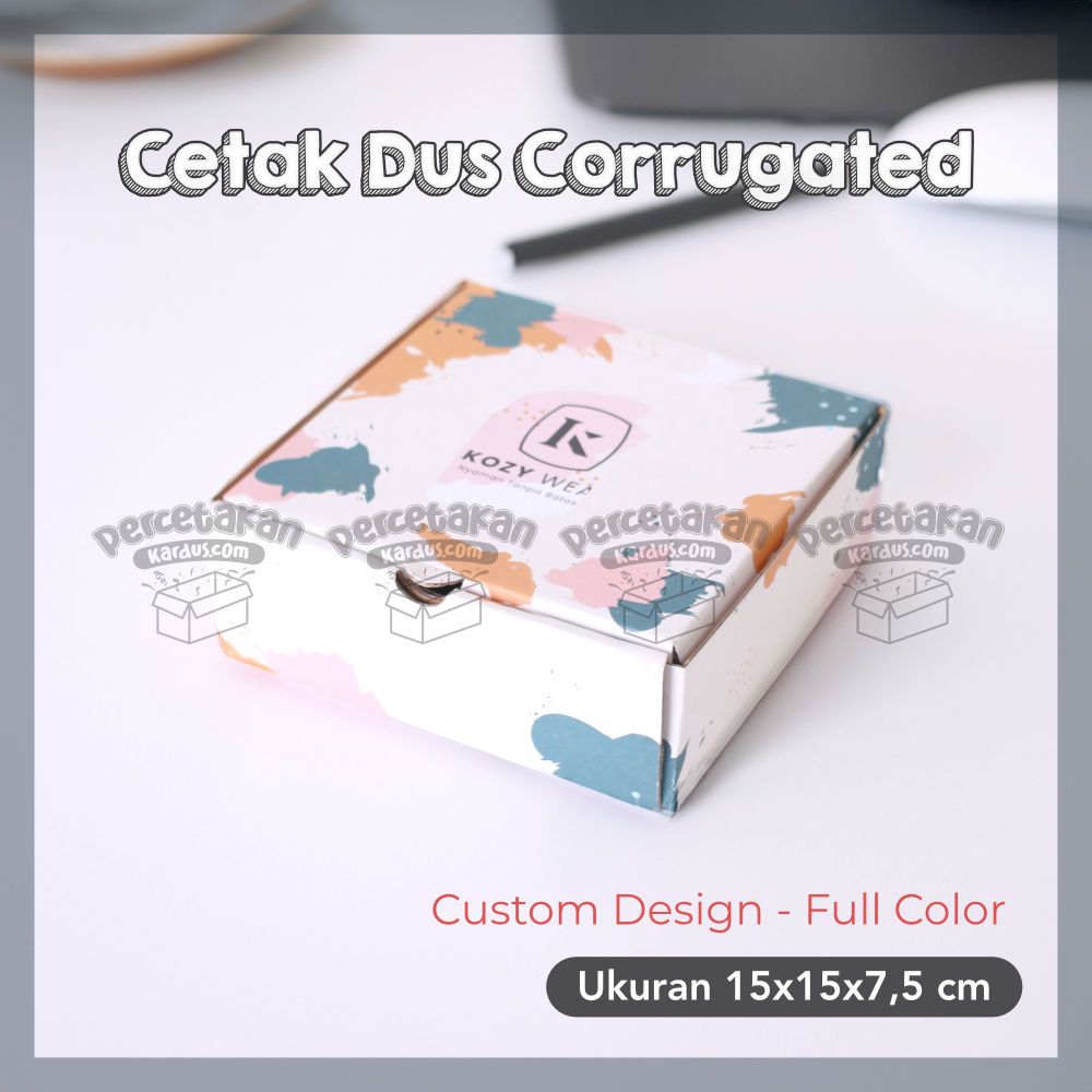 custom corrugated 15x15x7.5 cm FC