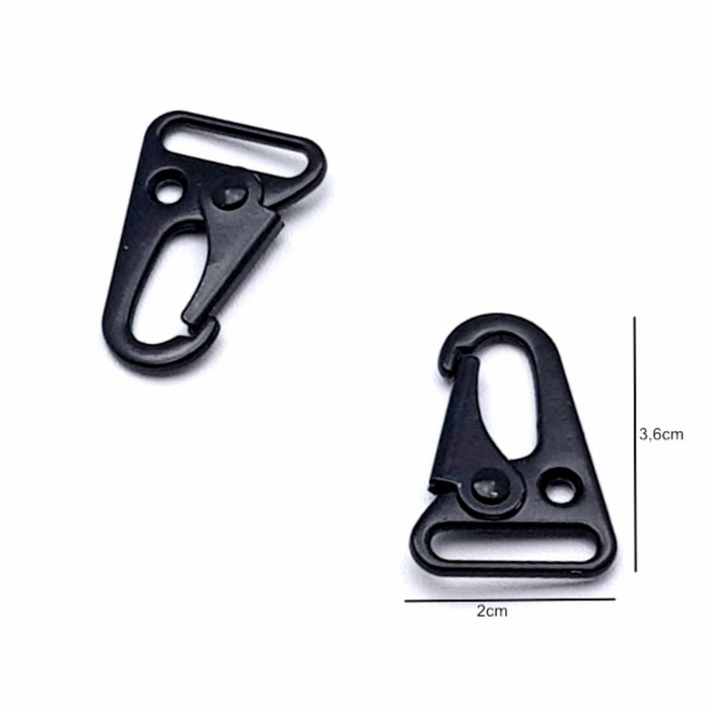 Hook Hitam 2cm