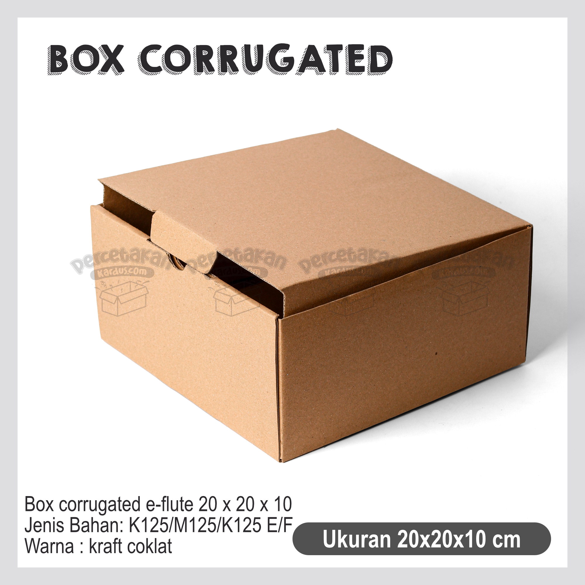 Box Corrugated 20x20x10 cm