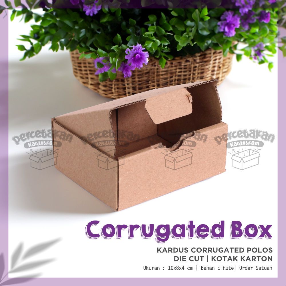 Box corrugated 10x8x4 cm