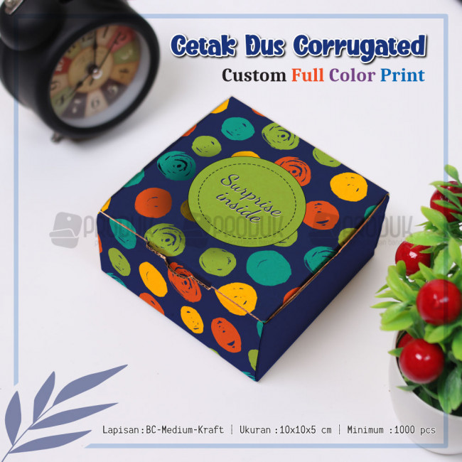 custom corrugated 10x10x5 cm FC
