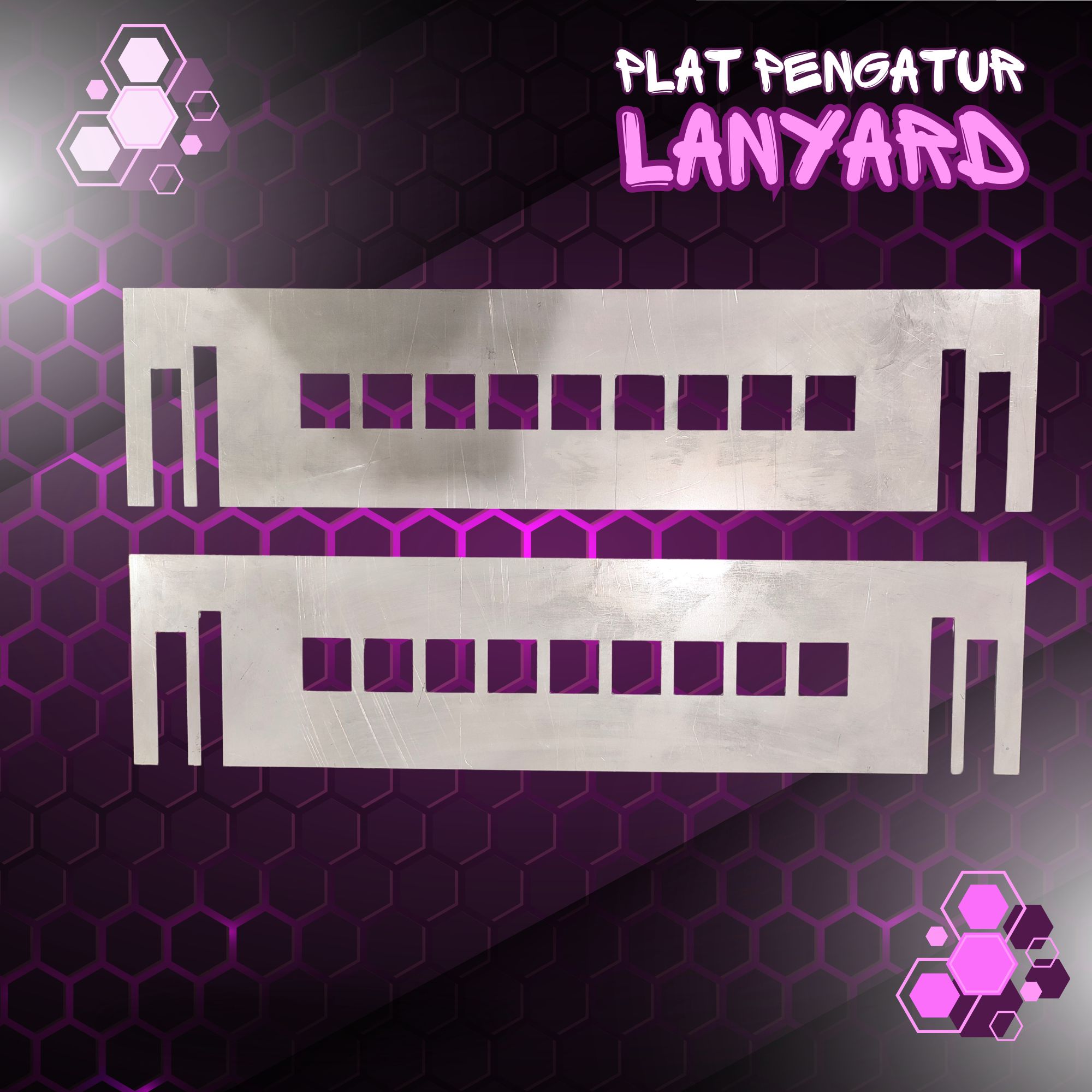 Plat pengatur lanyard press