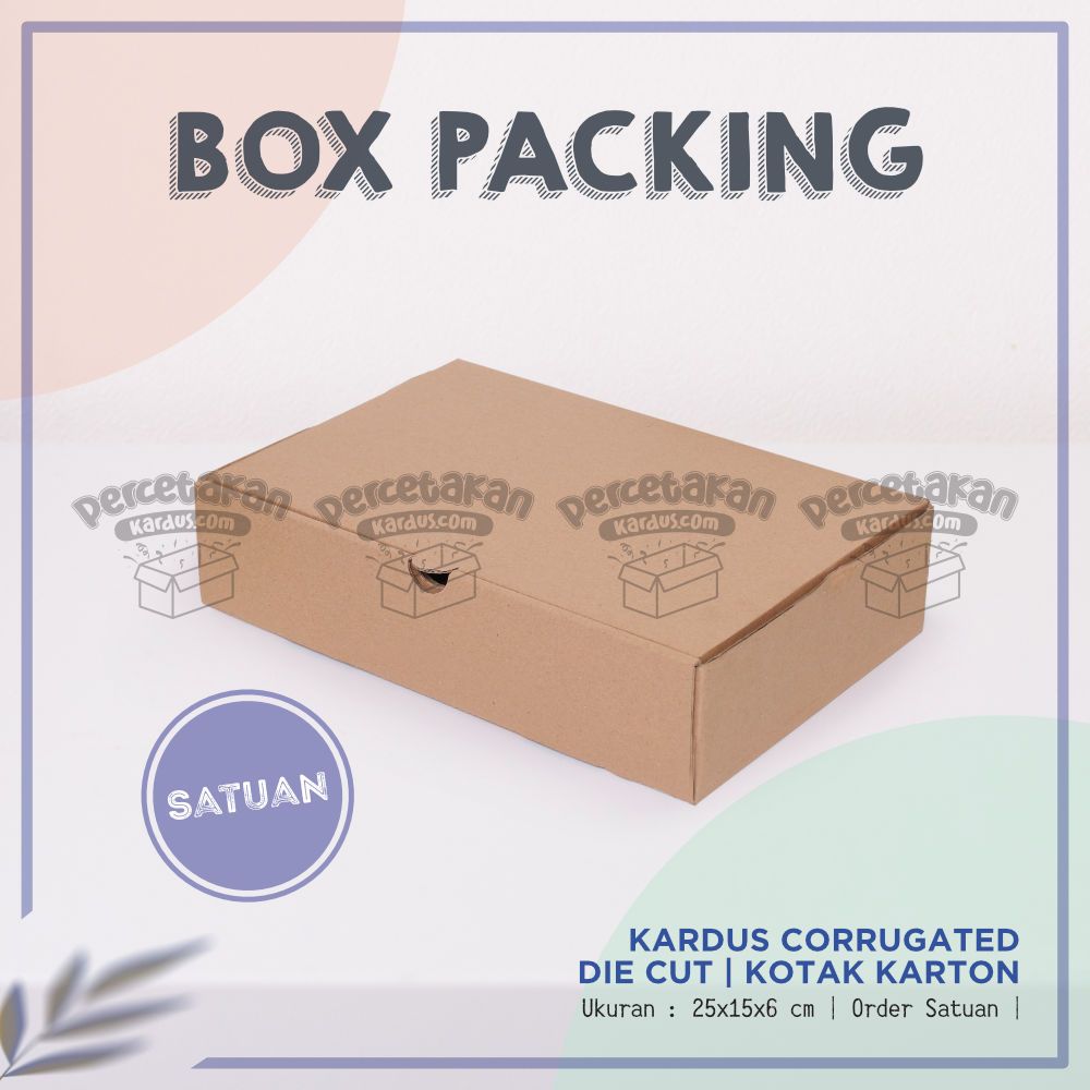 Box corrugated 25x15x6 cm
