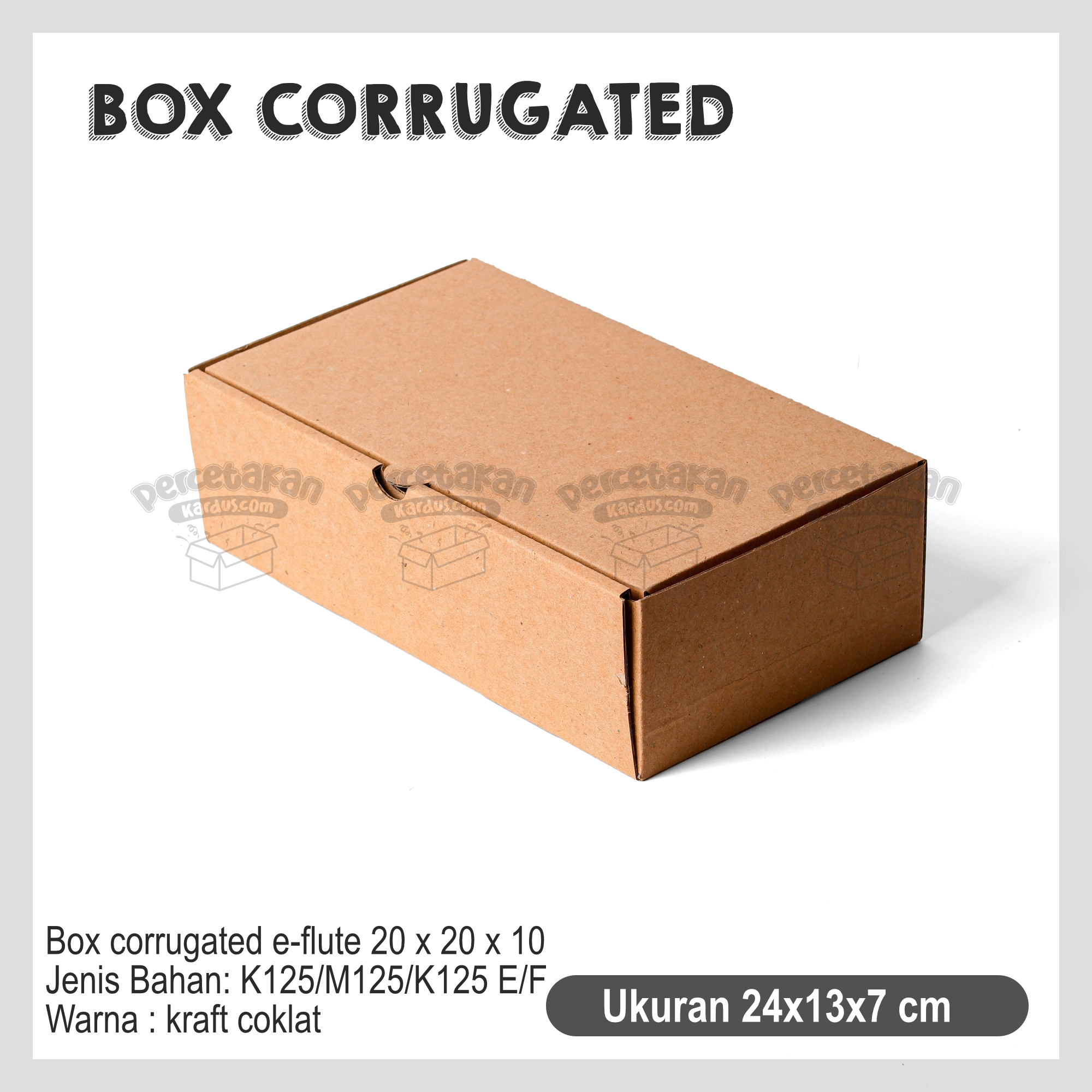 Box Corrugated 24x13x7 cm