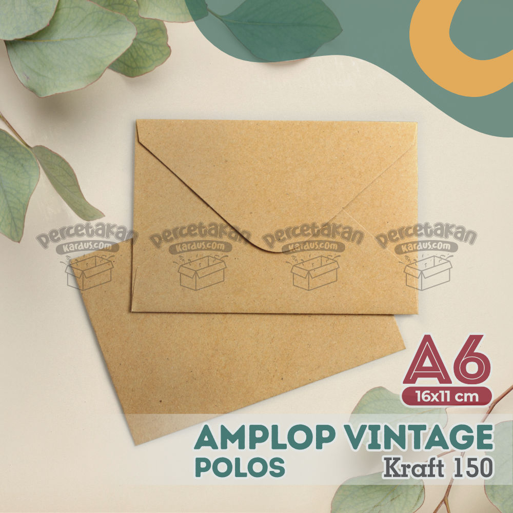 Amplop kraft A6